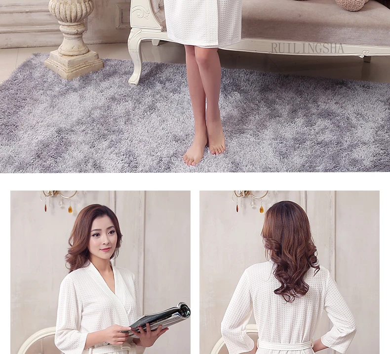 On Sale Lovers Summer Suck Water Kimono Bath Robe Men Plus Size Sexy Waffle Bathrobe Mens Dressing Gown Male Lounge Robes mens pajama pants