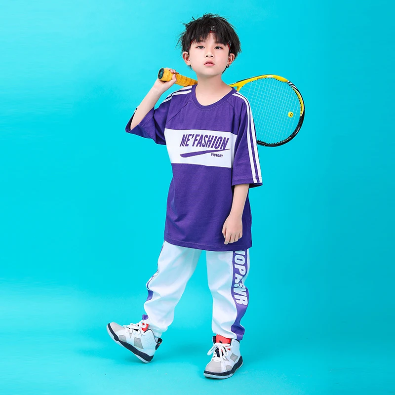  Clothes summer child Set 8 10 12 14 16 18 Years Hip Hop boys jazz dance costumes kids toddler boy Girl clothes 130 140 160 180 (8)