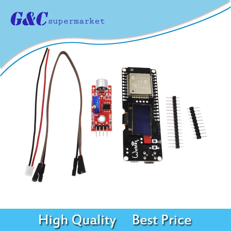 TTGO Wemos ESP32 OLED WiFi модуль 0 96 ''OLED дисплей музыкальный спектральный анализатор