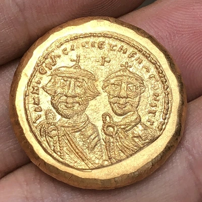 Византийская империя Solidus 626 629 копия монет 21 мм|Безвалютные монеты| |