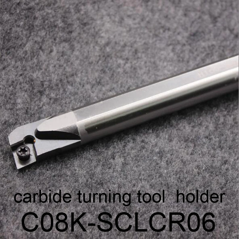 C08K SCLCR06, carbide turning tool holder diameter 8mm length 125mm use