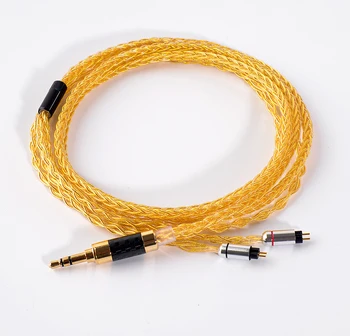 

0.78mm 2 Pin Hand Made DIY Updated 8 Core 3.5mm Cable 7N Gold Plated Copper Cable Cord for KZ ZS5 ZS6 ZSR ZST UE18 UM3X