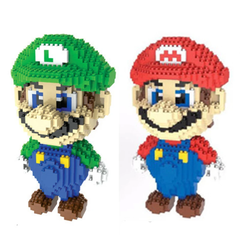 

Super Mario Bros Diamond Model Building Blocks Bricks Toys Kids DIY Plastic Assembling Educational Toy Gift Big Size 20cm