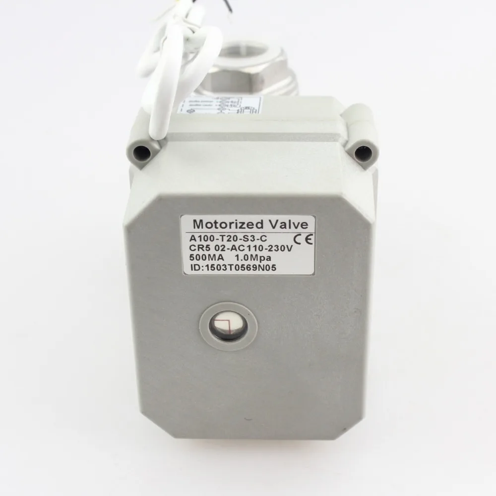 HSH-Flo DC5V 2-ходовой моторизованный шаровой клапан NPT/BSP полный диаметр SS316, 2 проводной Контроль Электрический шаровой кран CR2-01
