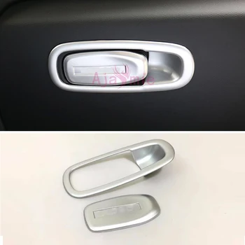 

Interior Silver Color Glove Storage Box Handle Cover Bowl Insert Panel Chrome Car Styling For Volvo XC60 2018 Accessories