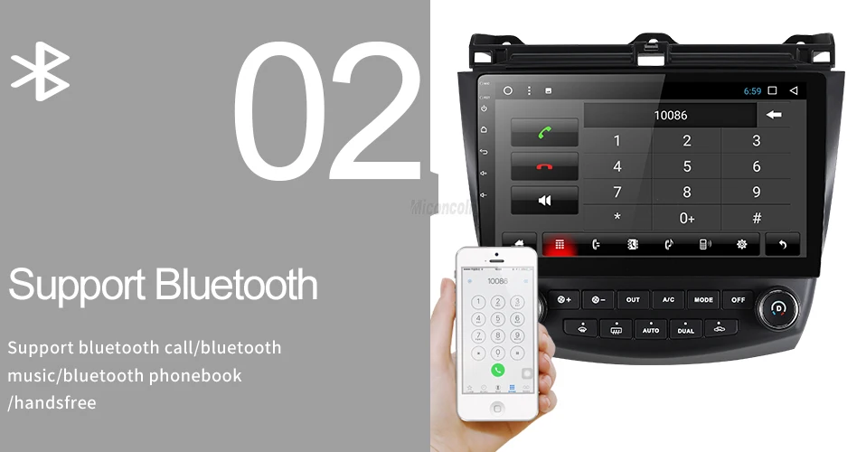 Cheap 2G+32G android 8.1 car dvd gps player for Honda Accord 7 2003-2007 with car radio video player gps navigation car stereo 3