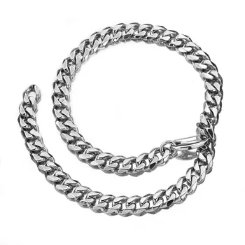 

13-19MM Xxxtentacion Adjustable Choker Collar Tail Hip Hop Rapper Miami Cuban Link Chain Stainless Steel Necklace Men's Jewelry
