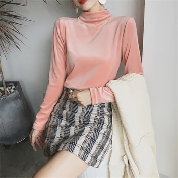 

Wool 2018 autumn winter Fashion Women long sleeve Loose casual pullovers sweater casual top tunic pullover purple clothing