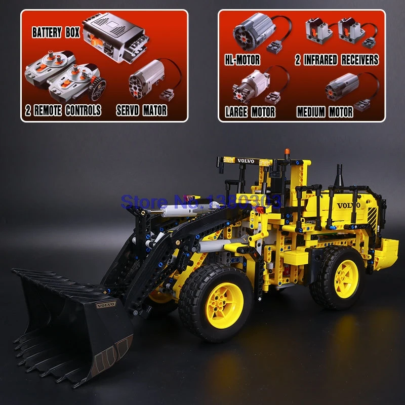 Lepin 20006 Lepin Technic REMOTE CONTROLLED VOLVO L350F WHEEL LOAD Building Blocks Model Bricks 