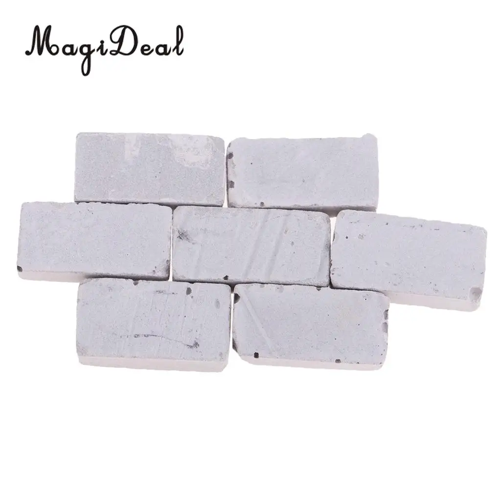 100x 1/16 Mini Realistic Clay Bricks Model for Sand Table Scenery Building DIY Accs