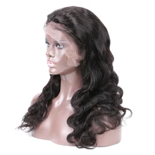 Прозрачные полностью кружевные парики из человеческих волос с детскими волосами предварительно сорванные волнистые бразильский кружевной парик для черных женщин парик из натуральных волос