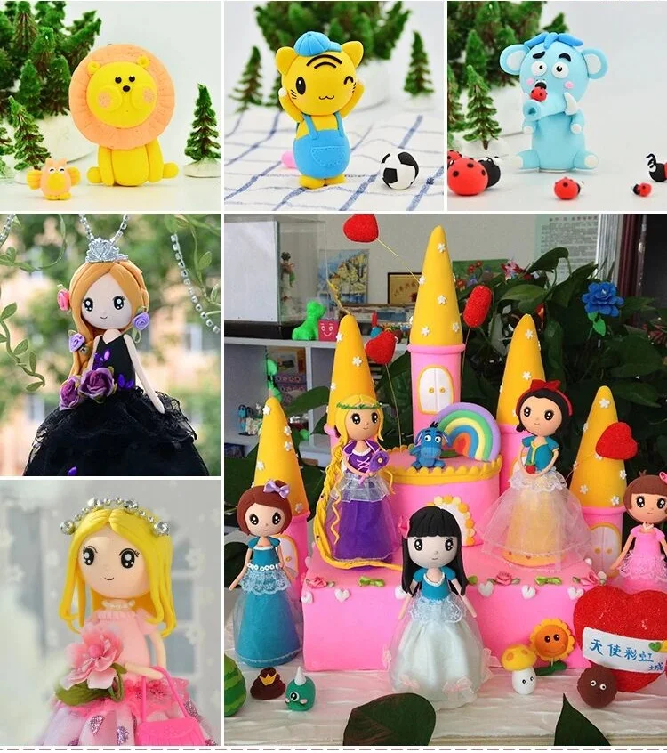 31 Цвета 3D пушистая пена глина слизь DIY мягкий хлопок эластичный мяч образование