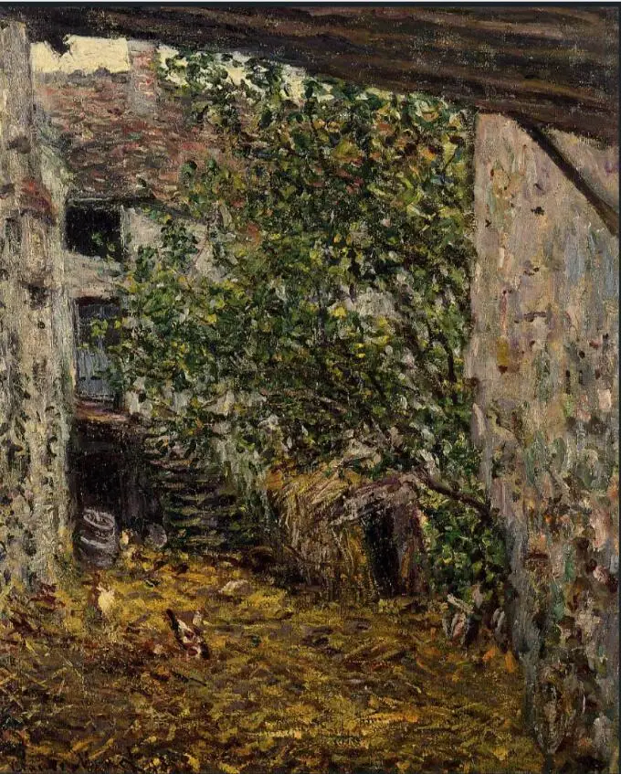 

High quality Oil painting Canvas Reproductions Farmyard (1878) by Claude Monet hand painted