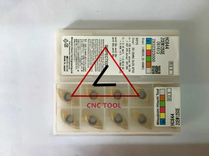 Zcew125se Hc844 10pcs Hitachi High Cutting Performance Cnc Indexable