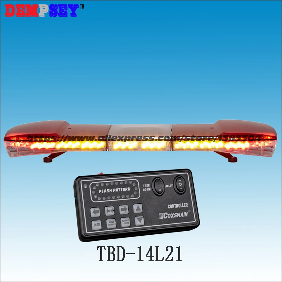 TBD-14L21 Высокое качество DC12V/24 В светодиодный аварийный предупреждающий светильник, спасательное/полицейское/пожарное освещение на крыше автомобиля бар/мигающий стробоскоп светильник бар