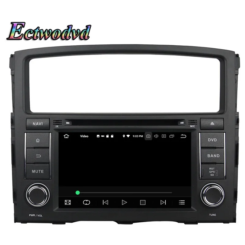 Top Ectwodvd Octa Core 4G RAM 64G ROM Android 9.0 Car Multimedia DVD Player GPS HeadUnit for Mitsubishi PAJERO V97/V93 (2006-2011) 8
