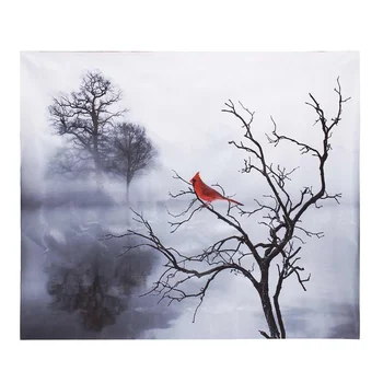 

1Pc Modern Large Red Bird Tree Canvas Oil Printed Paintings Poster Wall Art Pictures Home Bedroom Living Room Decor Unframed