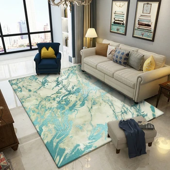 

Abstract Blue and White Sky Carpet Rugs For Living Room Area Rug Bedroom Decor Non-Slip Floor Mat Modern Large Carpet Home Decor