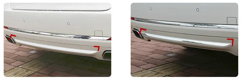 Задний бампер крышка отделка 1 шт. для BMW 7 серии F01 2010 2011 2012 2013 2014 2015