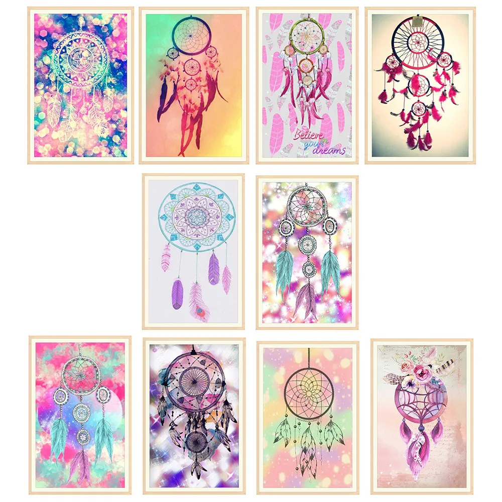 Colorful Dreamcatcher Diamond Painting Embroidery Paintings DIY - Colorful Dreamcatcher Diamond Painting Embroidery Paintings DIY