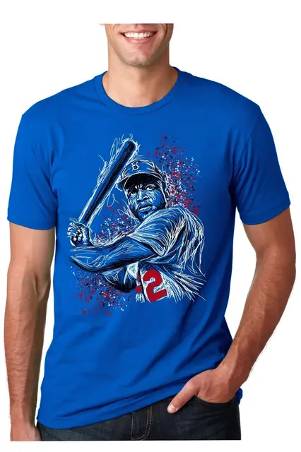 jackie robinson 42 baseball brooklyn dodgers royal blue unisex