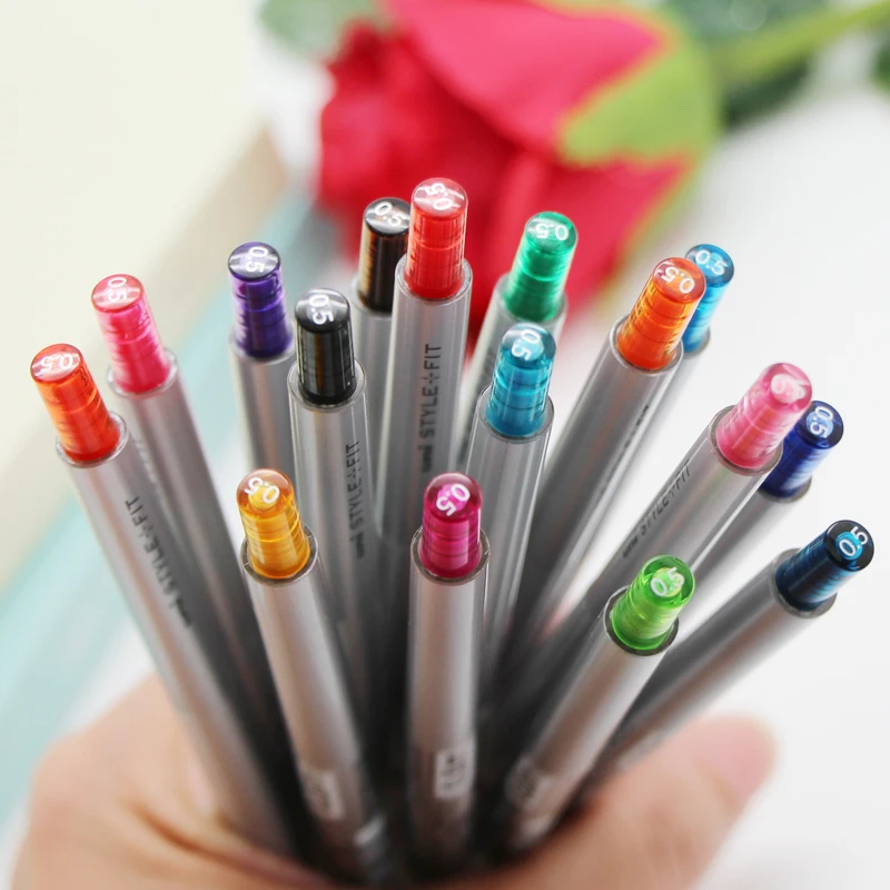 1 шт Япония Uni UMN-139 0,28/0,38/0,5 мм гелевая ручка черного цвета стильной облегающей серии 0,5 мм гелевые ручки 16 цветов на выбор для офисные школьные принадлежности, блокноты