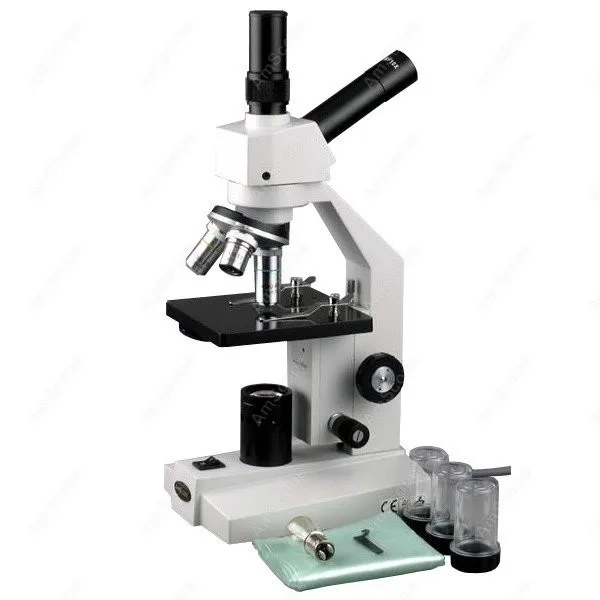 

Biological Dual-View Compound Microscope--AmScope Supplies 40x-800x Biological Dual-View Compound Microscope
