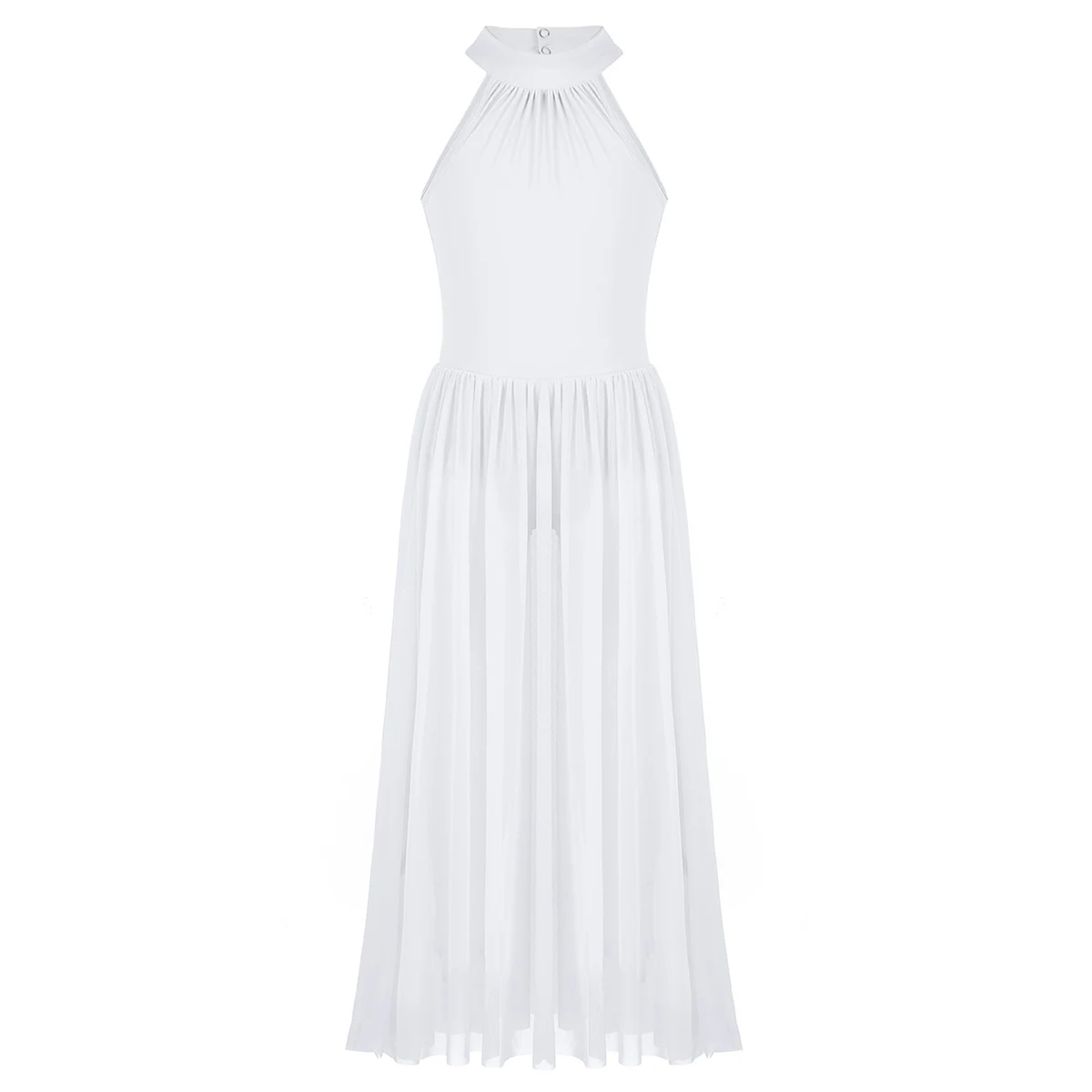 Kids Girls Sleeveless Ballet Leotard Girls Ballet Tutu Maxi Dance Dress for Celebration of Spirit Praise Lyrical Dance Costumes