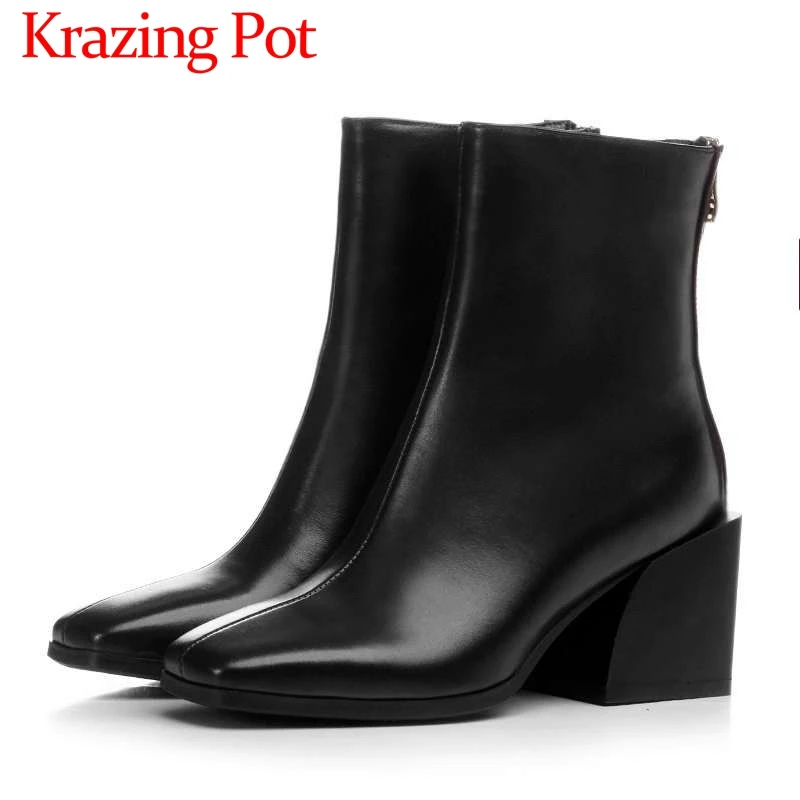 European style solid classic square toe square high heels solid natural leather plus size chelsea boots dress ankle boots L04 цена European style solid classic square toe square high heels solid natural leather plus size chelsea boots dress ankle boots L04 цены онлайн