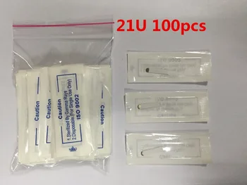 

21 U shape 100pcs microblading needles Permanent Makeup Needles Eyebrow Manual Blades