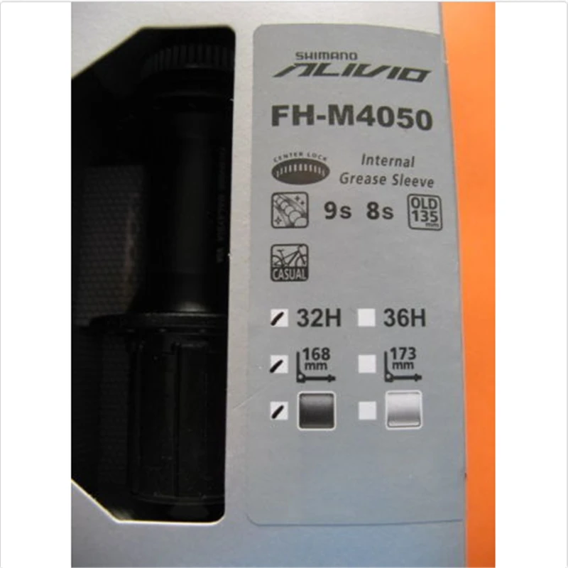 Оригинальный Shimano Alivio MTB FH M4050 32 H/36 H велосипедный задний Центральный замок