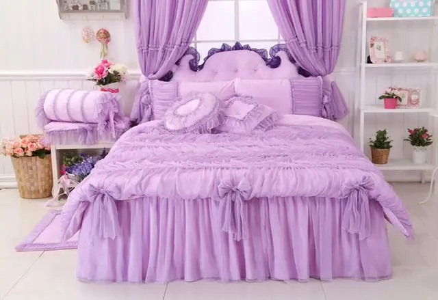 luxury lavender lace comforter sets queen twin size romantic pink lavender queen sheet set