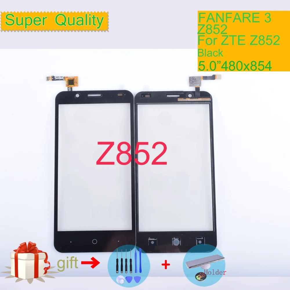 

Original Touch Screen Digitizer For ZTE FANFARE 3 Z852 Z 852 Touch Panel Touchscreen Lens Front Glass Sensor NO LCD Z852