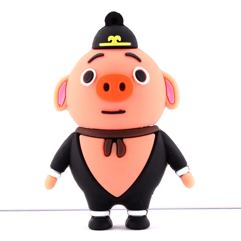 Ingelon Pendrive Animado USB Cartoon Flash Drive 8gb 16gb 32gb Cute penguin clef usb animaux mumin pig Disk on key  (3)