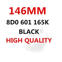 Couvercle de moyeu de roue noir 4x, adapté aux 8D0 601 165 K
