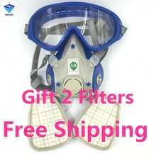 Gas Comprehensive Cover Paint Chemical Mask & Goggles Pesticide Dustproof Fire Escape respirator carbon filter mask