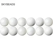 Натуральный белый Tridacna камень круглый на возраст 6, 8, 10, 12 лет 14 мм AAA Ocean В виде ракушки Бусины для Для женщин расходных материалов для изготовления ювелирных изделий в оптовый