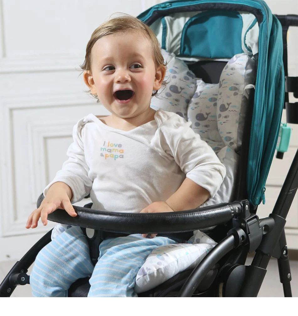 2 стороны мягкий детский пеленальный коврик детской коляски, хлопоковая Подушка коляска коврик матрац подушка для автомобильного сиденья новорожденных детские коляски Коляска аксессуары
