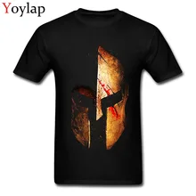 Spartan ii 100% algodão t camisas para meninos de manga curta casual topos t camisa na moda verão/outono em torno do pescoço t camisas legal