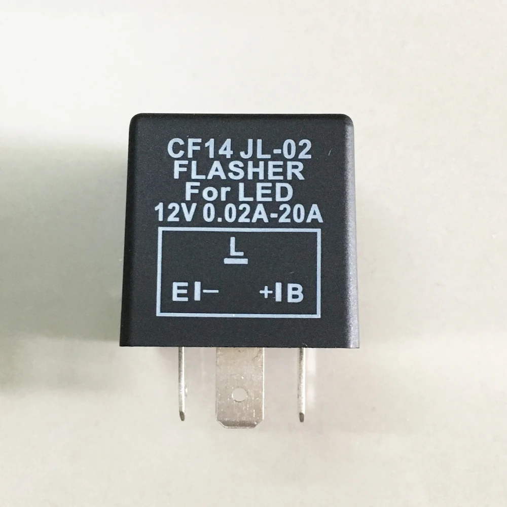 12V 3-Pin 0.02A to 20A 3Pin CF13 CF14 JL-02 Electronic LED Adjustable Flasher Relay For Motorbike Motorcycle Turn Signal Light (6)