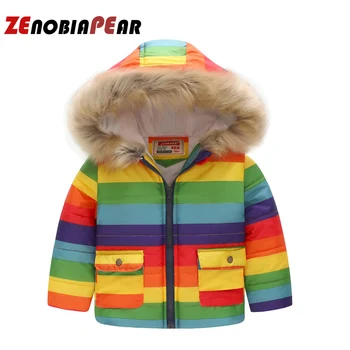 

Kids coat 2019 Autumn Winter Boys Girls Jacket for Children Clothing Hoodies Outerwear Teen Boy Clothes 1-6 Year Overcoat