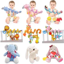 Детские игрушки 0-12 месяцев погремушки на кроватку мобильные игрушки для малышей удобные мягкие игрушки в виде животных Обучающие игрушки кровать колокольчик плюшевые куклы игрушки для малышей
