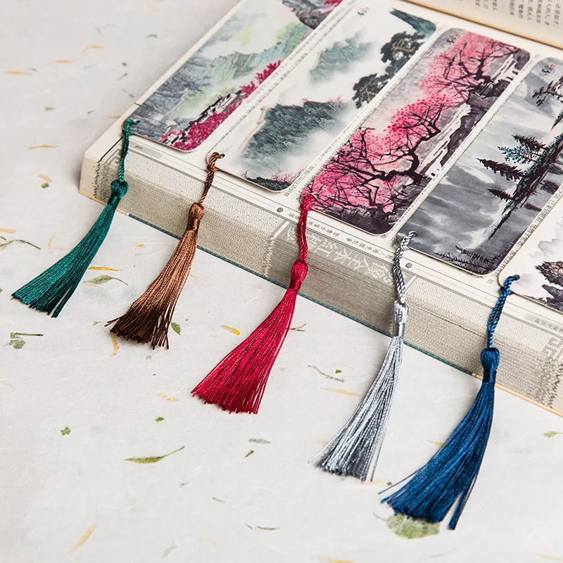 Ink dyed Paper based Ancient Style Bookmarks Classical Chinese Style