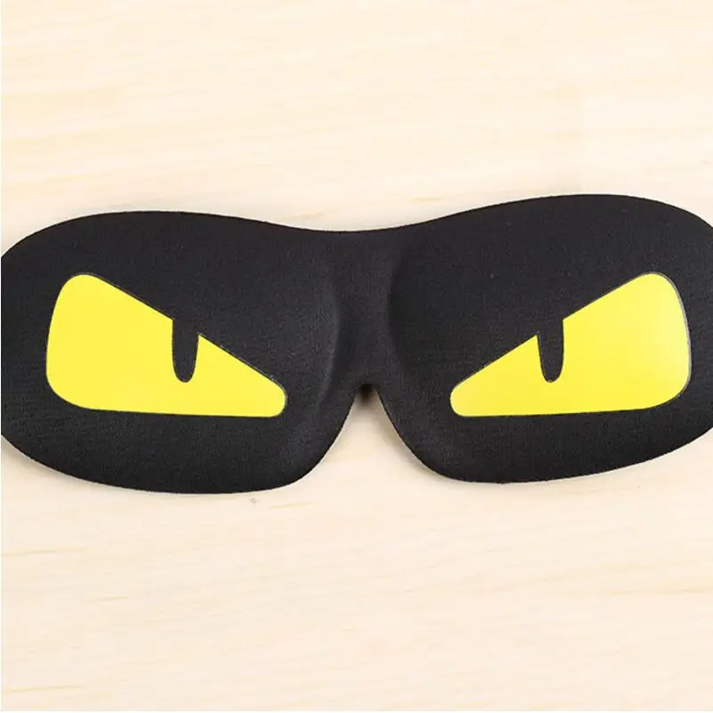 1 шт. крутая маска для сна с мультяшным рисунком черная бандаж глаз|eye shade|sleeping eye
