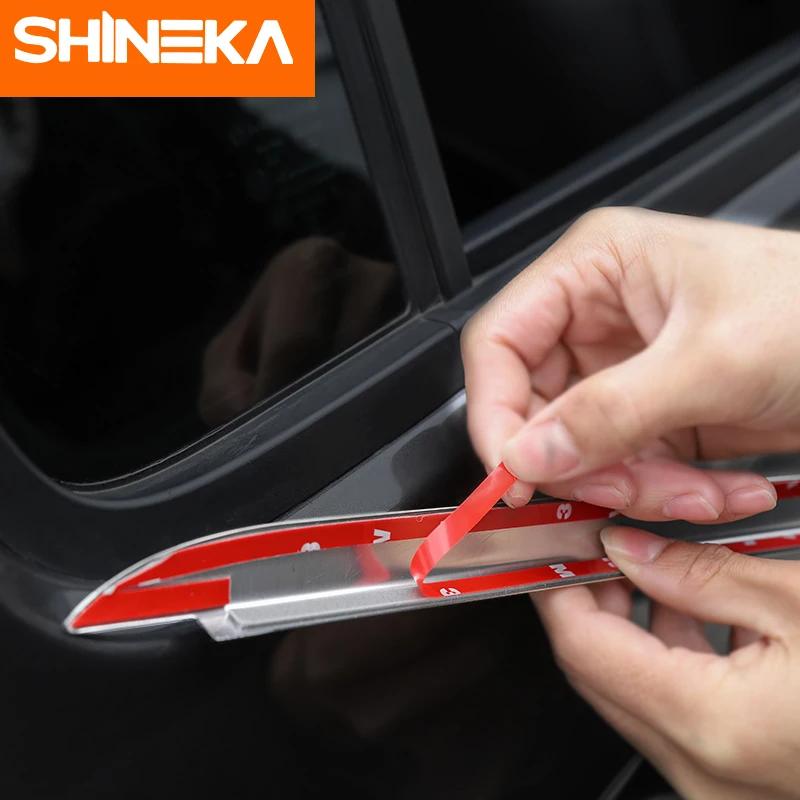 Наклейка для автомобиля SHINEKA Jeep Wrangler JL аксессуары 2 двери 4 украшение окна 3D