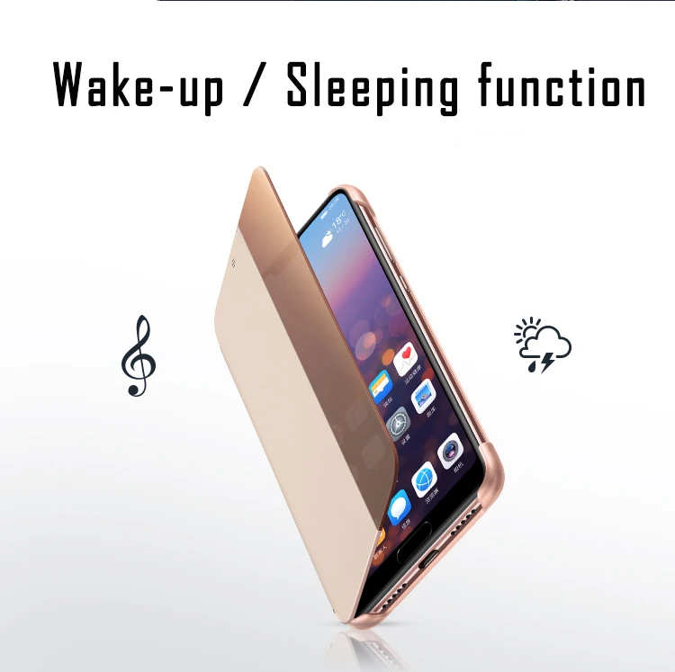Original Huawei P30 Pro Cover Case Huawei P20 flip Case PU Leather Official case Huawei P20 Pro Smart View touch Flip phone case