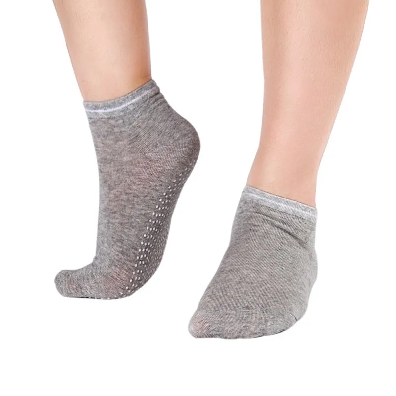 Модные женские хлопковые носки для фитнеса; дышащие Нескользящие массажные носки для пилатеса; цвета - Цвет: H
