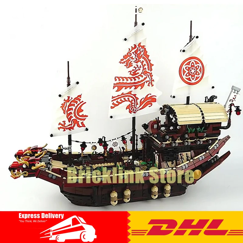 

DHL Lepin 06057 2455pcs Ninja Final Fight Of Destiny's Bounty Building Block Compatible 70618 Brick Toy