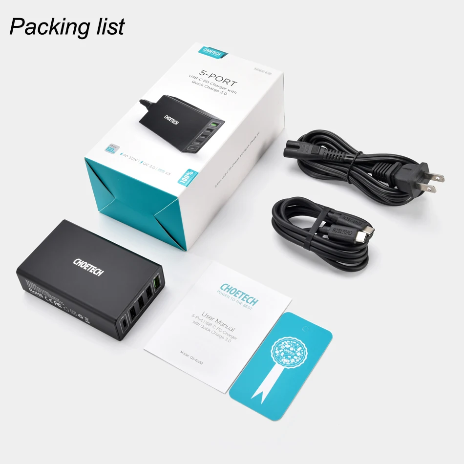 Packing list