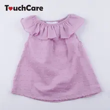 

Sleeveless Solid Baby Girl Dress Summer Lotus Leaf Collar Clothes Infant 1 Year Birthday Costume Girls Ruffles Christening Dress